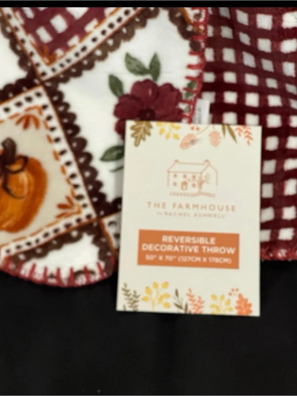The Farmhouse by Rachel Ashwell Aurelius Harvest Reversible Whipstitch Throw